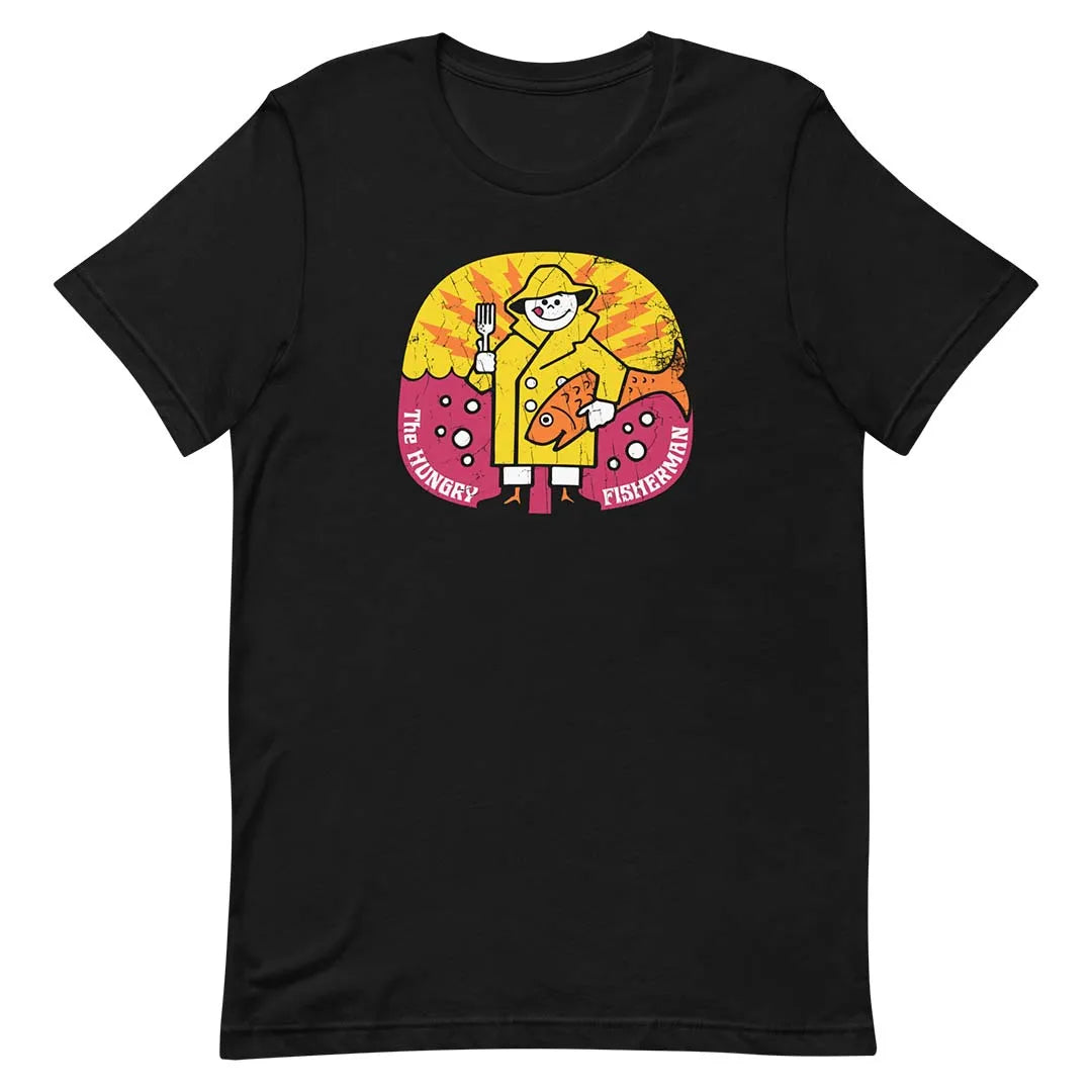 Hungry Fisherman Seafood Restaurant Unisex Retro T-shirt