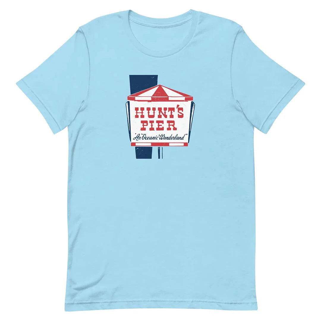 Hunt's Pier Amusement Park Wildwood New Jersey Unisex Retro T-shirt