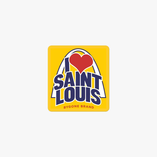 I Love Saint Louis Retro Sticker