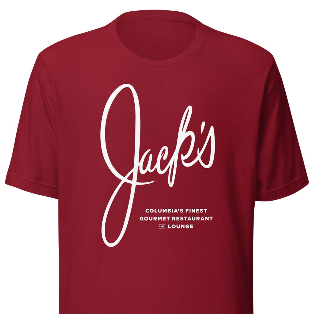 Jack’s Gourmet Restaurant & Lounge Columbia Unisex Retro T-shirt
