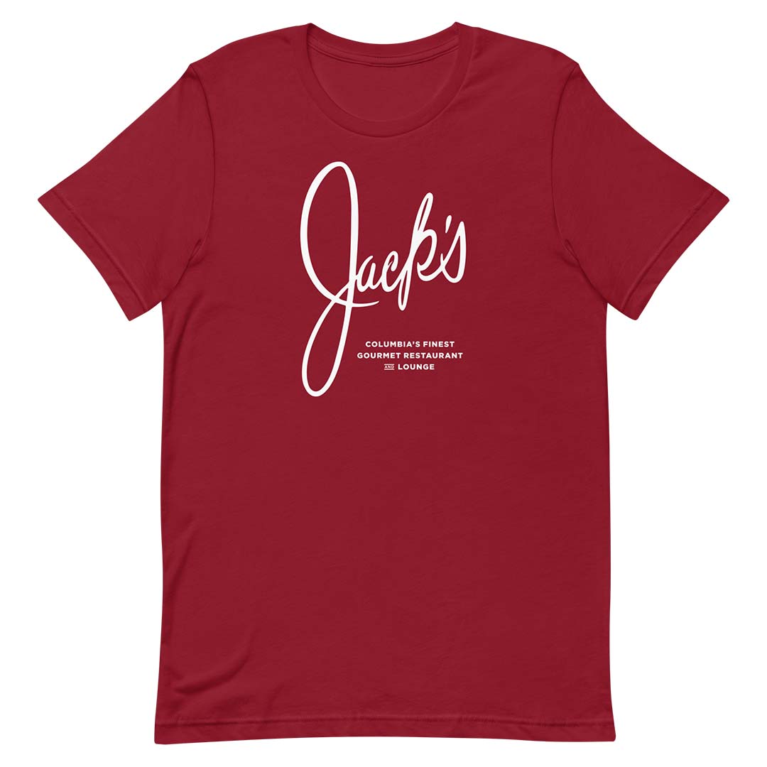 Jack’s Gourmet Restaurant & Lounge Columbia Unisex Retro T-shirt