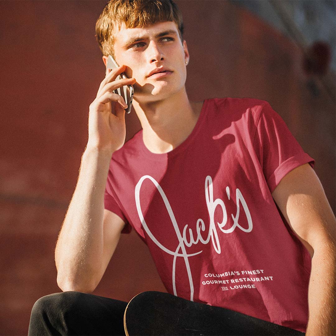 Jack’s Gourmet Restaurant & Lounge Columbia Unisex Retro T-shirt