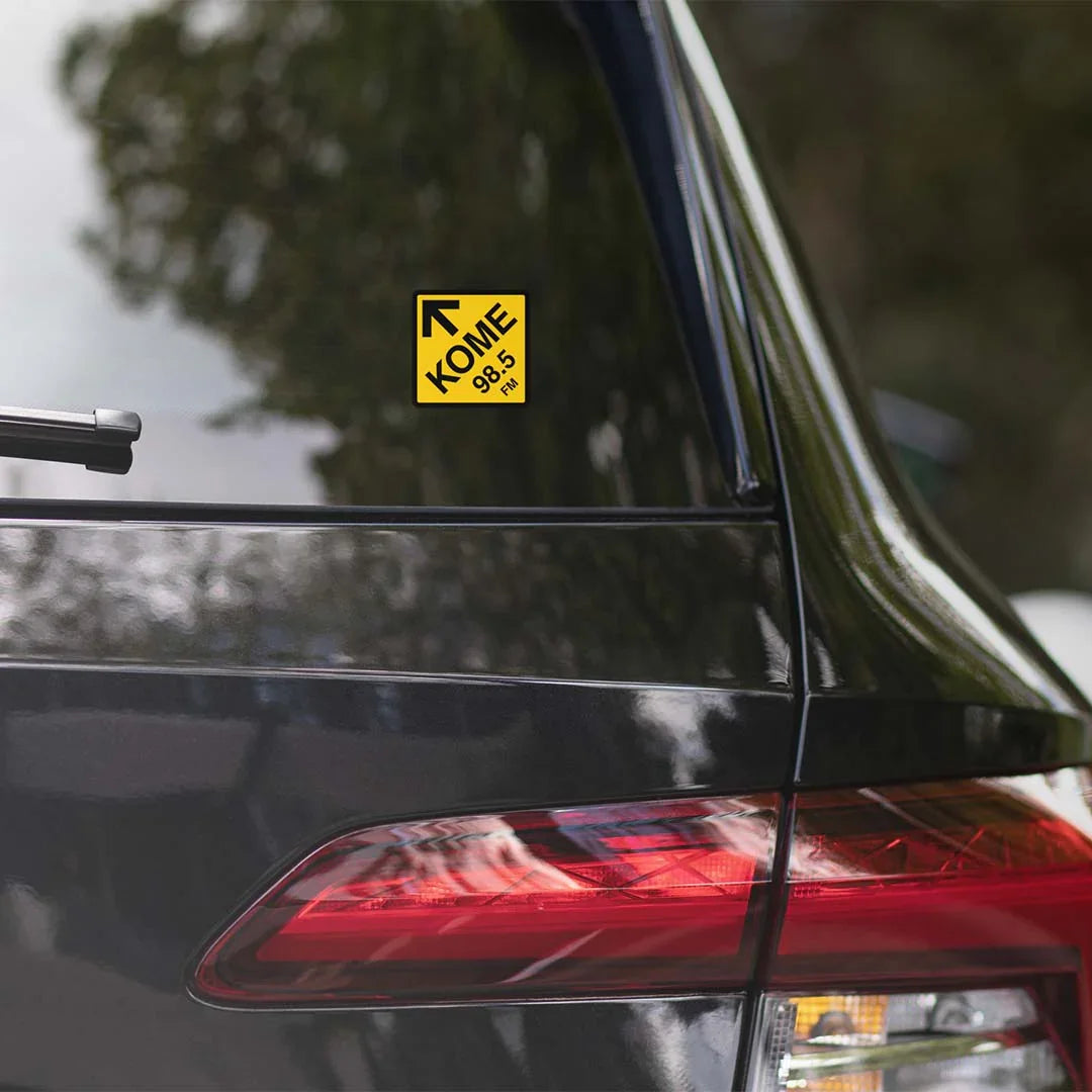 KOME 98.5 FM Radio San Jose Retro Sticker