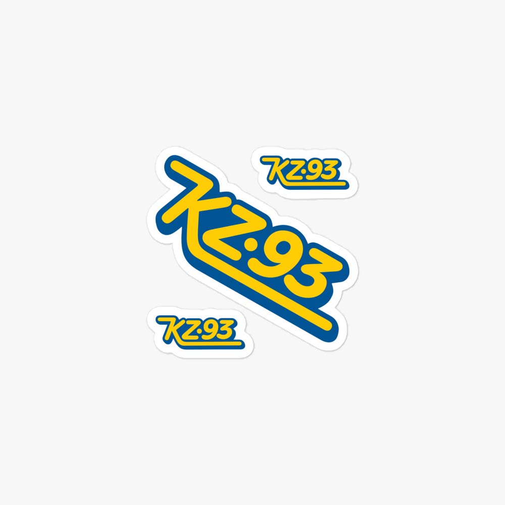 KZ93 Radio Peoria Retro Sticker