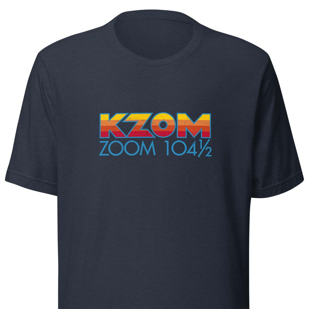 KZOM Zoom 104 Texas Radio Unisex Retro T-shirt