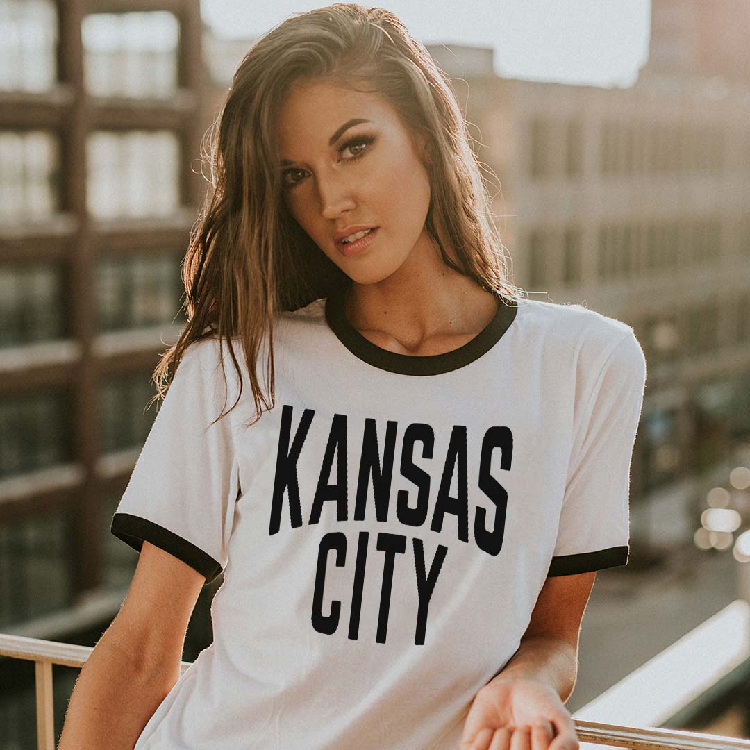 Kansas City Ringer Unisex Retro T-shirt