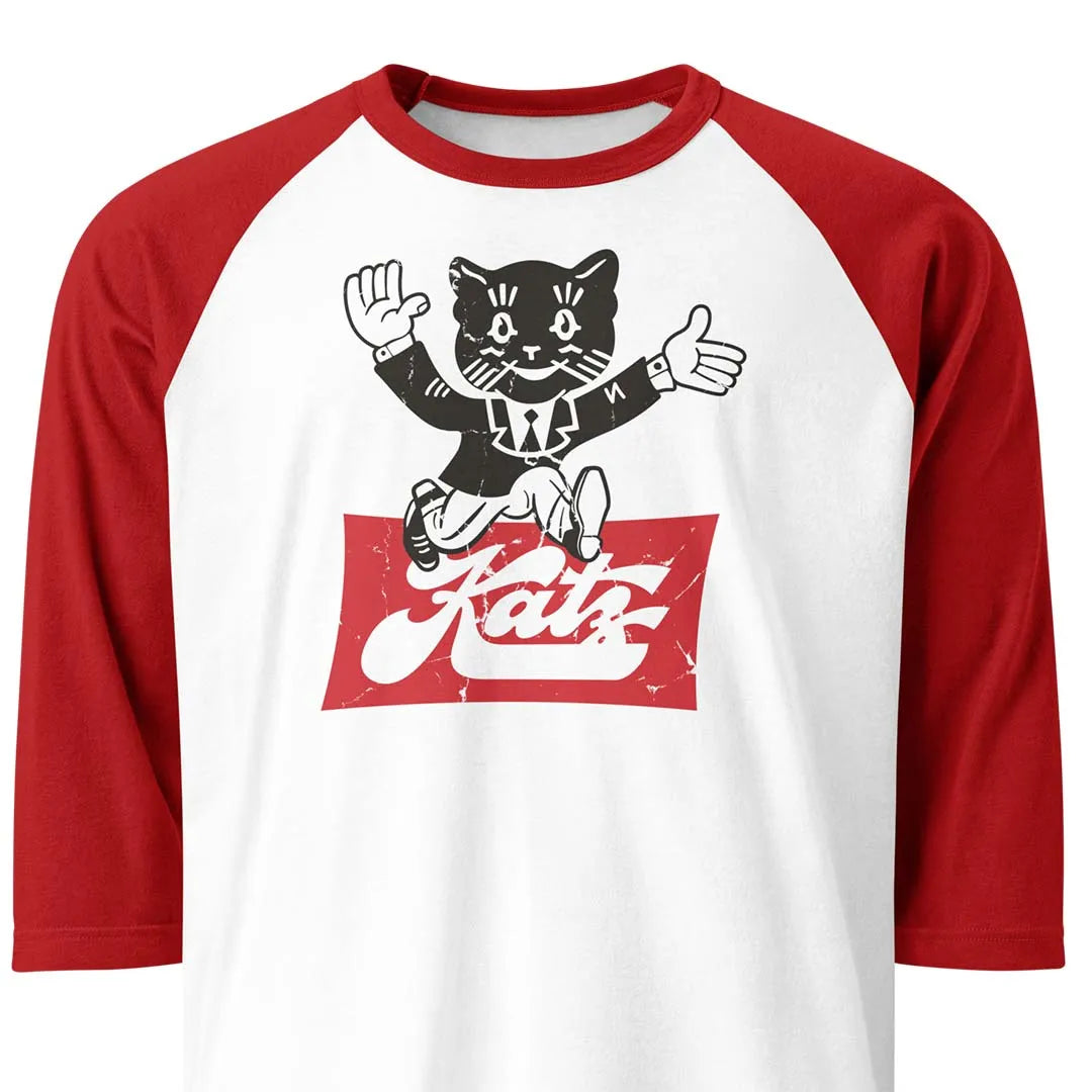 Katz Drug Store unisex 3/4 sleeve raglan baseball tee