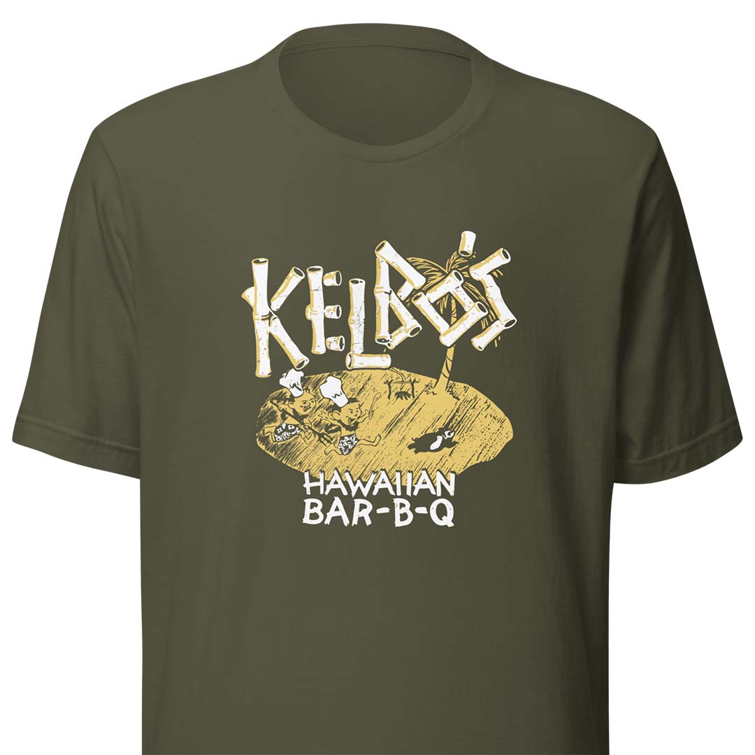 Kelbo’s Hawaiian Bar-B-Q Los Angeles Unisex Retro T-shirt
