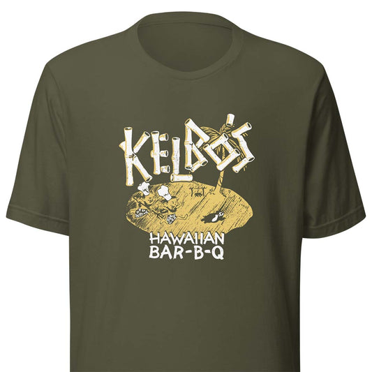 Kelbo’s Hawaiian Bar-B-Q Los Angeles Unisex Retro T-shirt