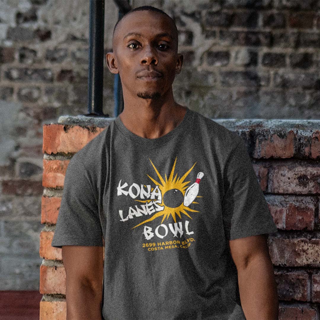 Kona Bowling Lanes Costa Mesa Unisex Retro T-shirt