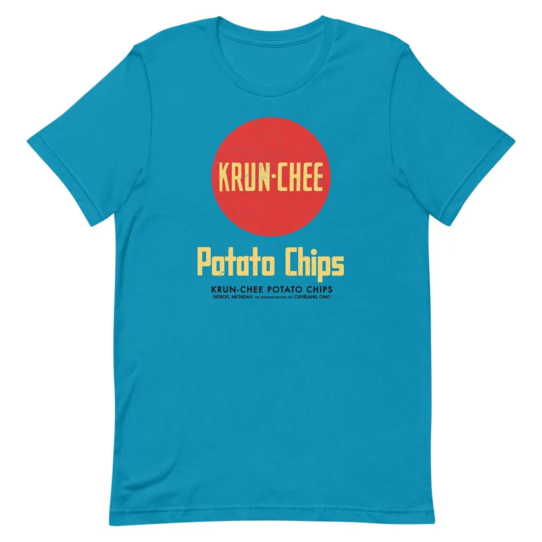 Krun-Chee Potato Chips Detroit & Cleveland Unisex Retro T-shirt