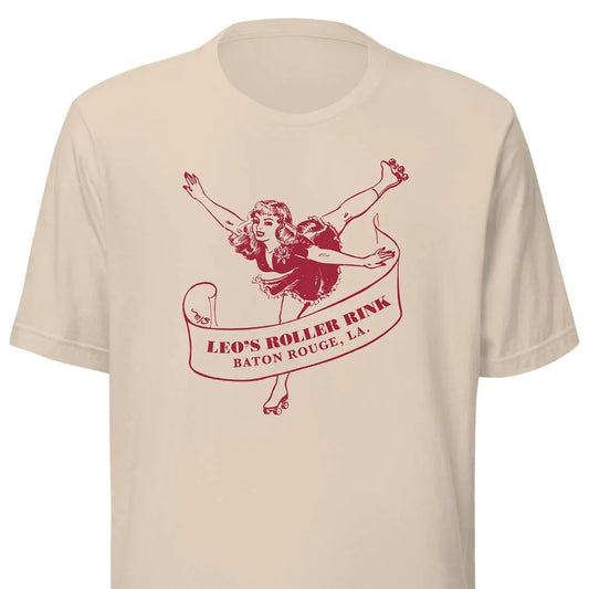 Leo’s Roller Rink Baton Rouge Unisex Retro T-shirt
