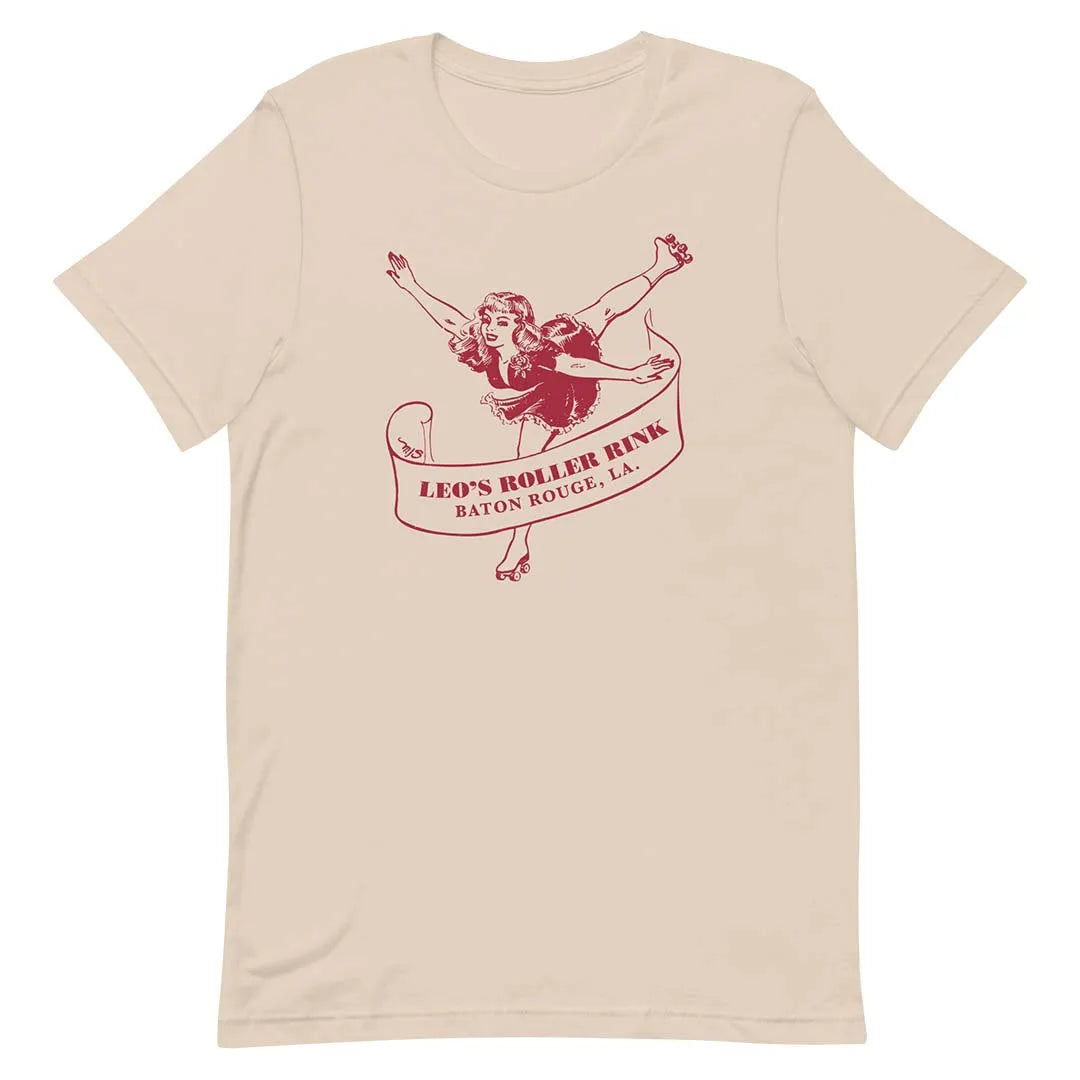 Leo’s Roller Rink Baton Rouge Unisex Retro T-shirt