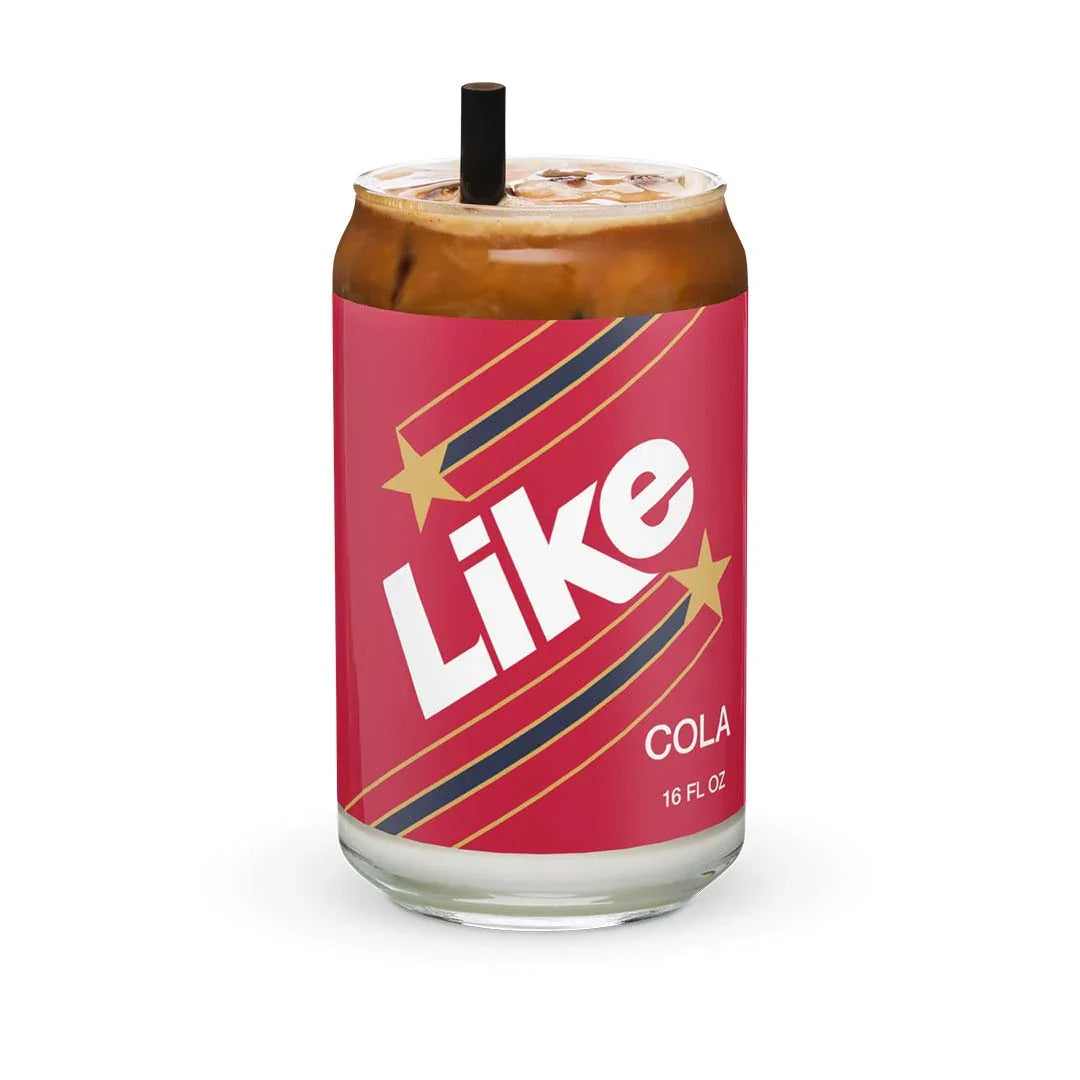 Like Cola Can-shaped glass