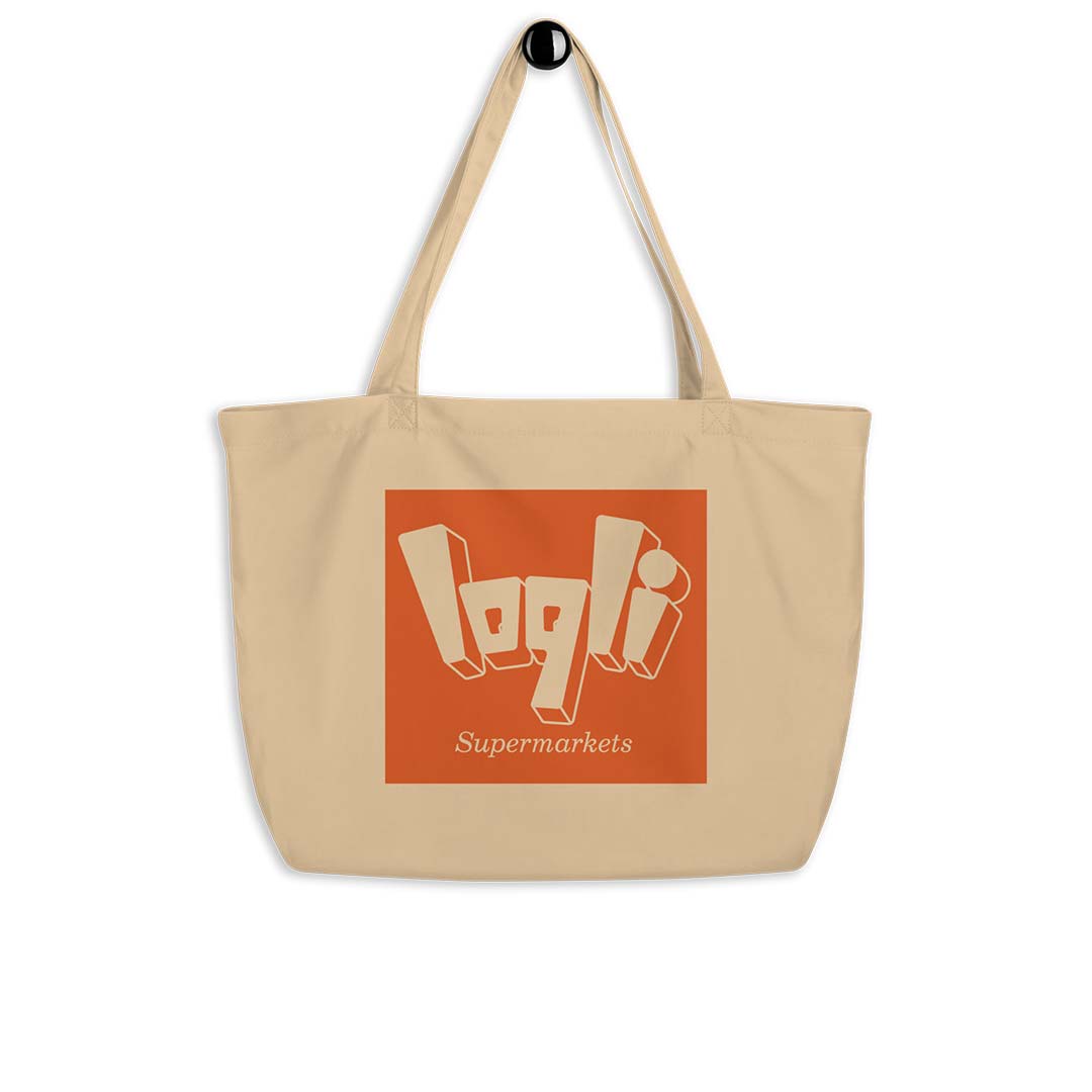 Logli Supermarket Rockford Large organic tote bag