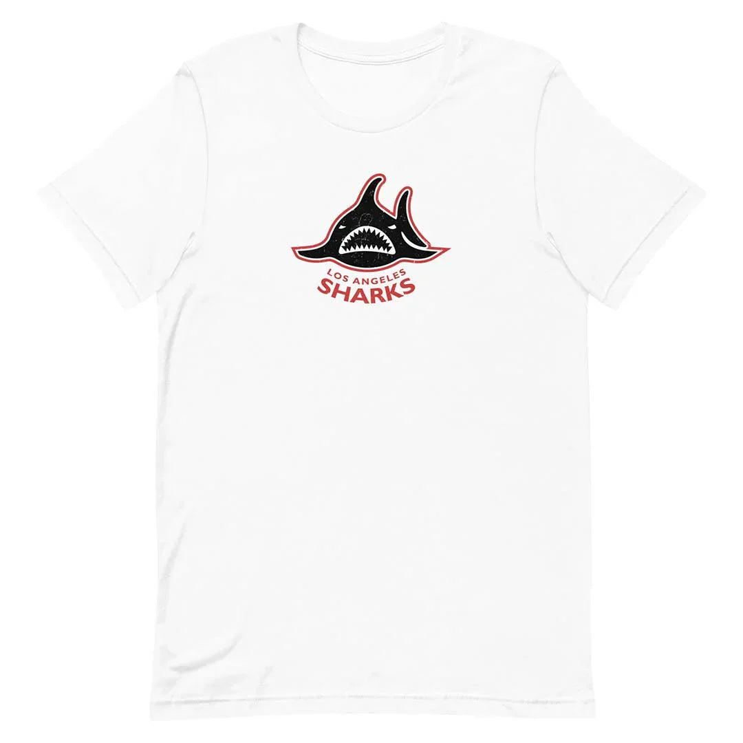 Los Angeles Sharks Hockey Unisex Retro T-shirt