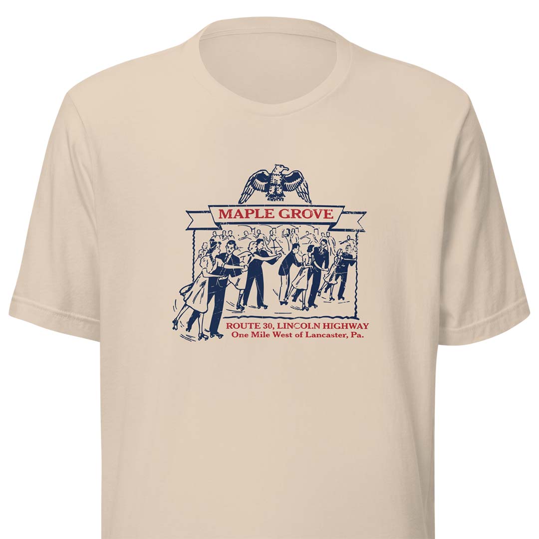 Maple Grove Roller Rink Lancaster Unisex Retro T-shirt