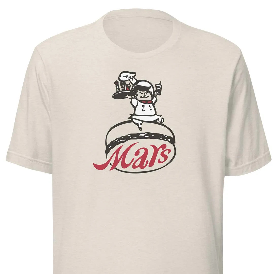 Mars Hamburgers Unisex Retro T-shirt