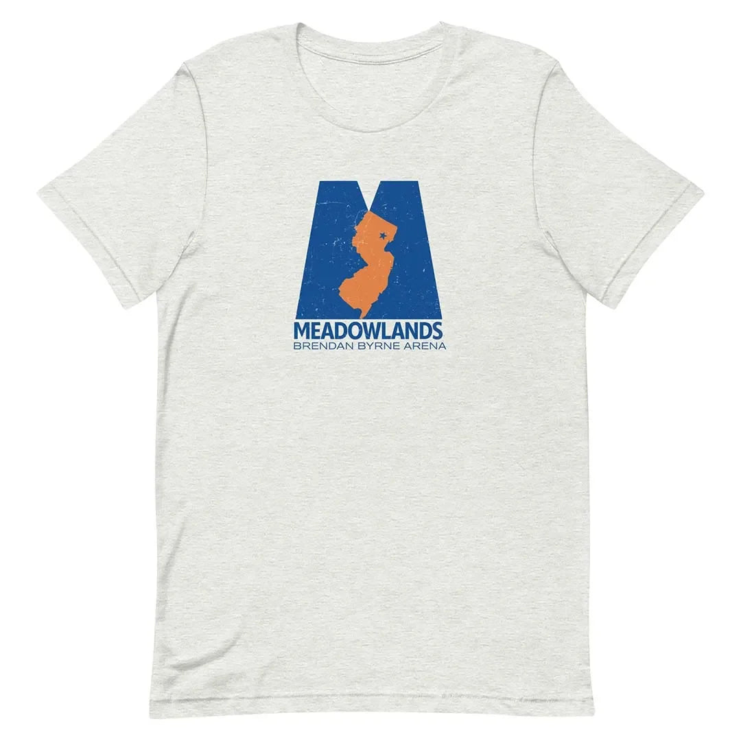 Meadowlands Byrne Arena New Jersey Unisex Retro T-shirt