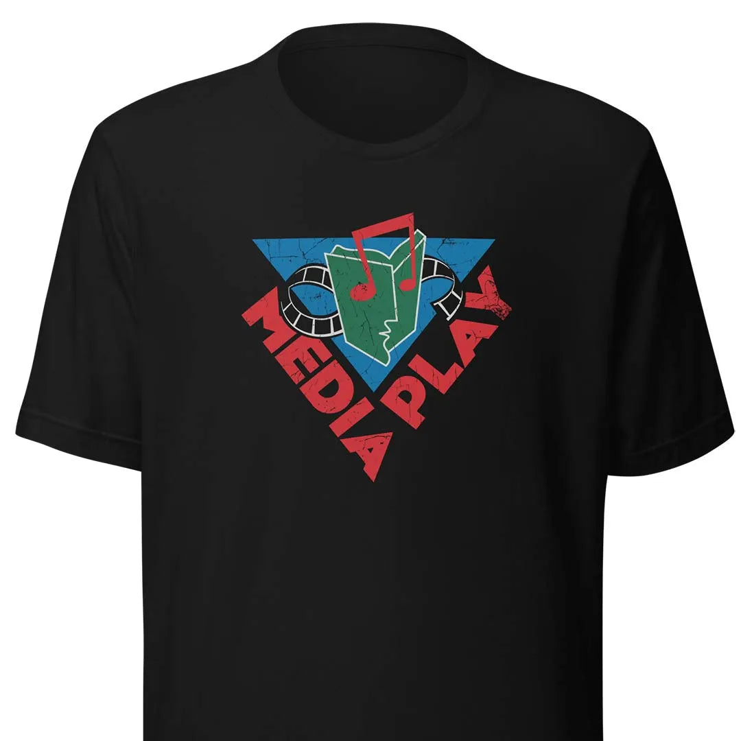 Media Play Music Store Unisex Retro T-shirt