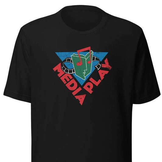 Media Play Music Store Unisex Retro T-shirt