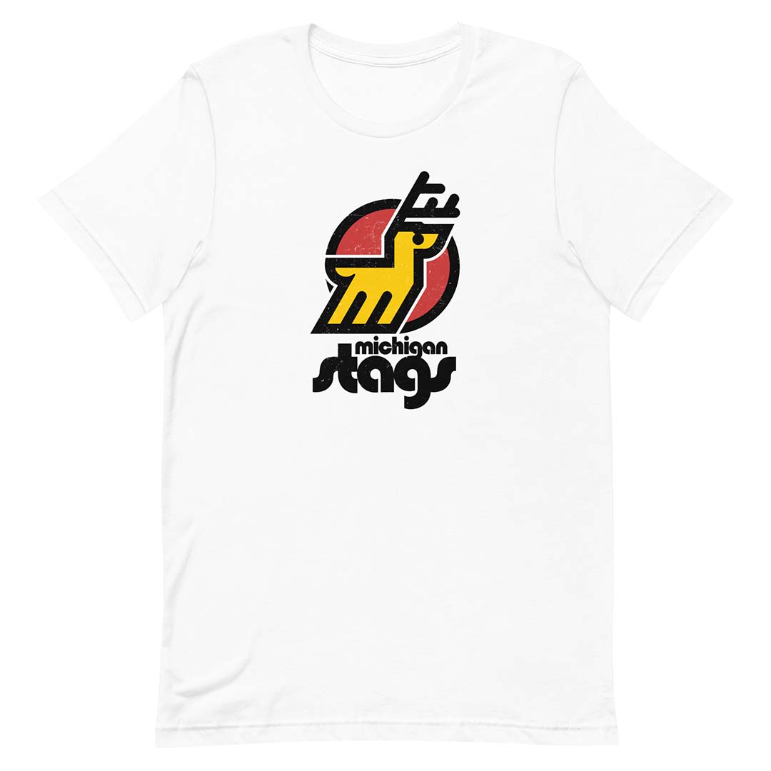 Michigan Stags Hockey Unisex Retro T-shirt