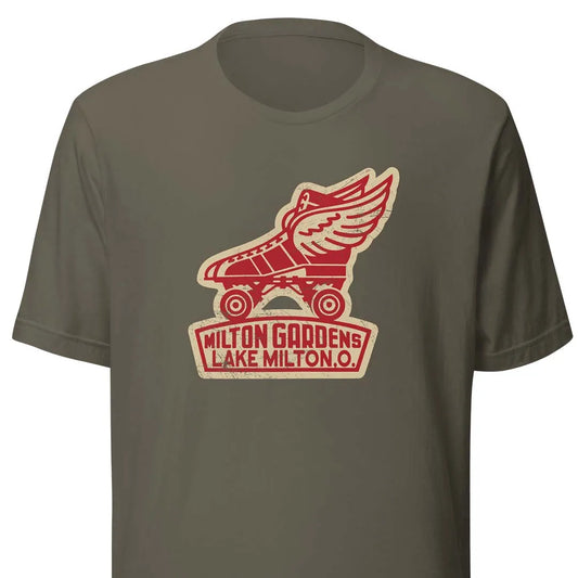 Milton Gardens Skating Rink Ohio Unisex Retro Tee