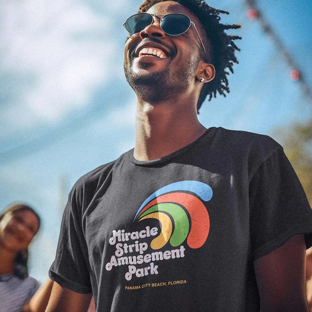 Miracle Strip Amusement Park Panama City Beach Unisex Retro T-shirt