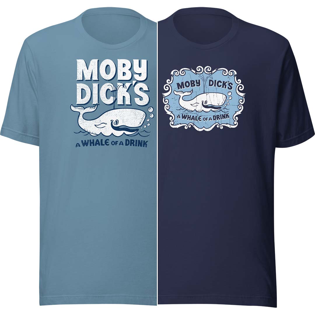 Moby Dicks Minneapolis unisex Retro T-Shirt Steel Blue / S