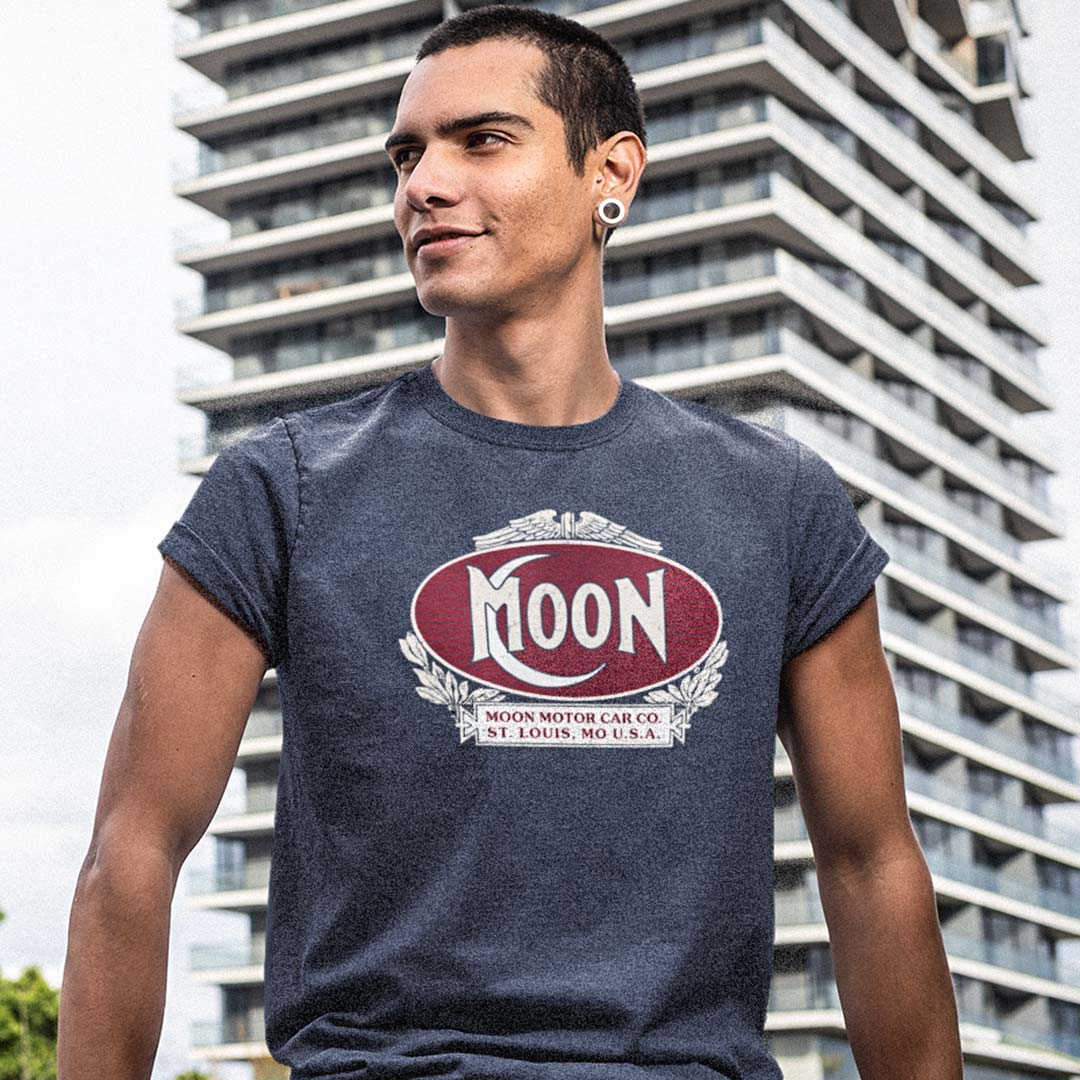 Moon Motor Car Co St. Louis Unisex Retro T-shirt