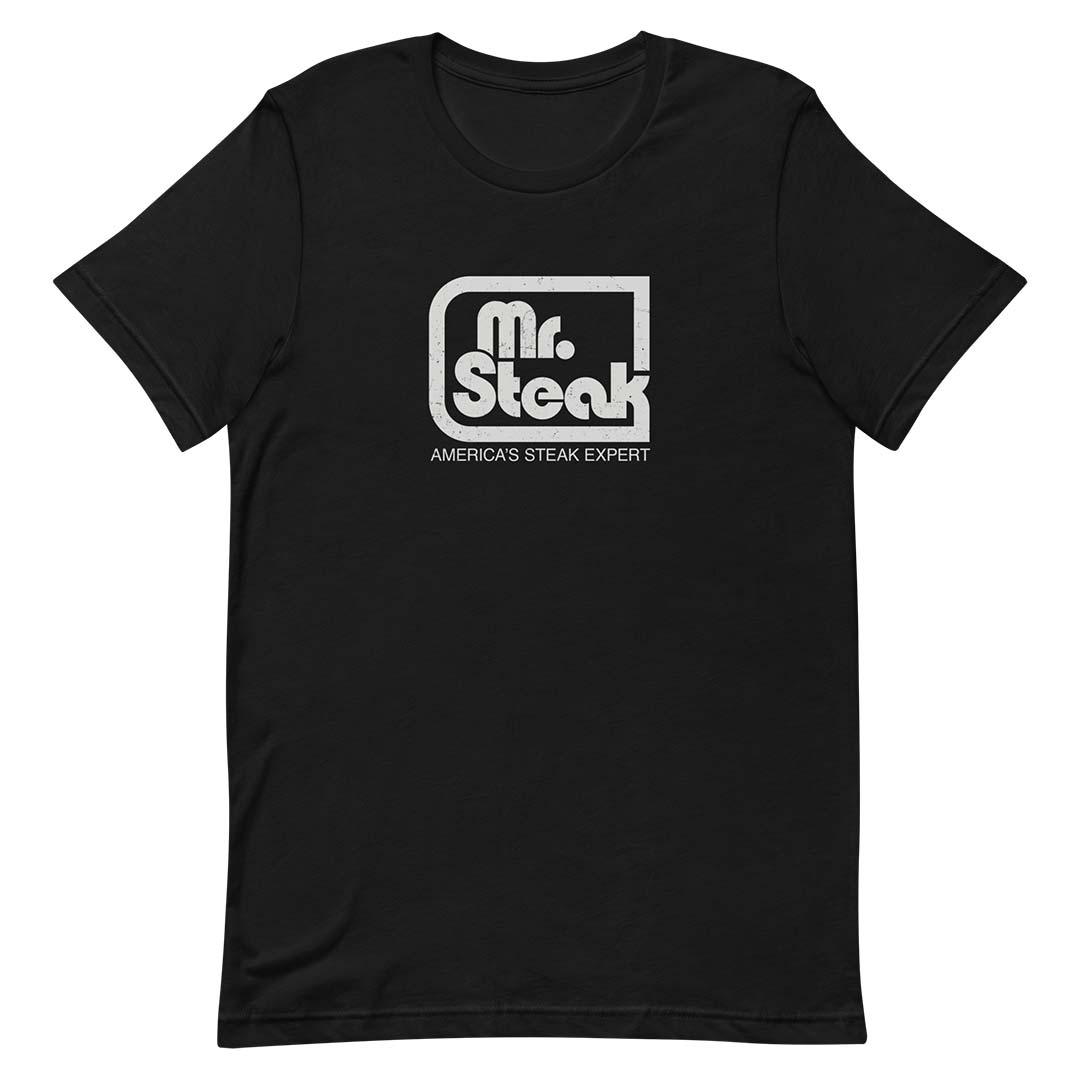 Mr. Steak Short-Sleeve Unisex Retro T-shirt