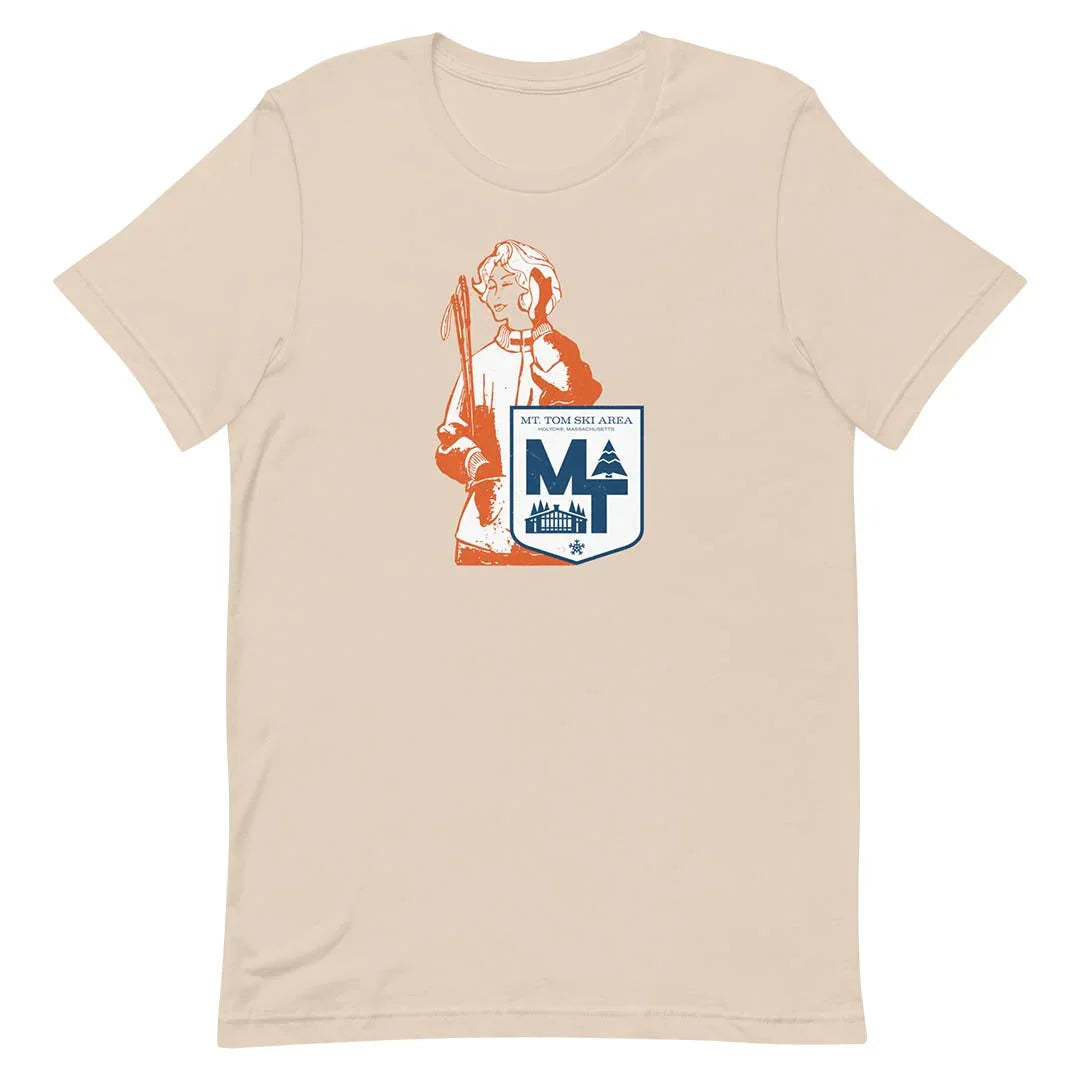 Mt Tom Ski Area Holyoke Massachusetts Unisex Retro T-shirt