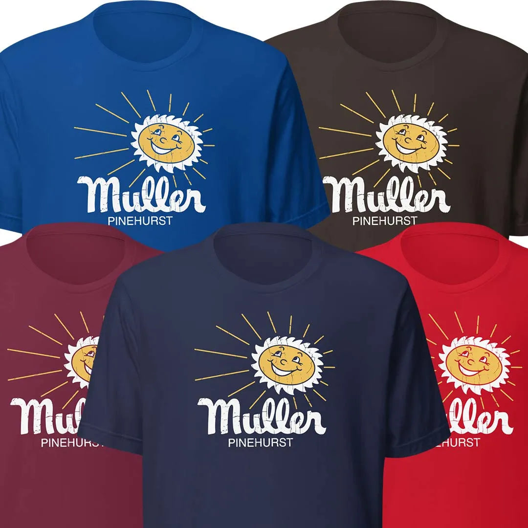 Muller Pinehurst Dairy Rockford Unisex Retro T-shirt