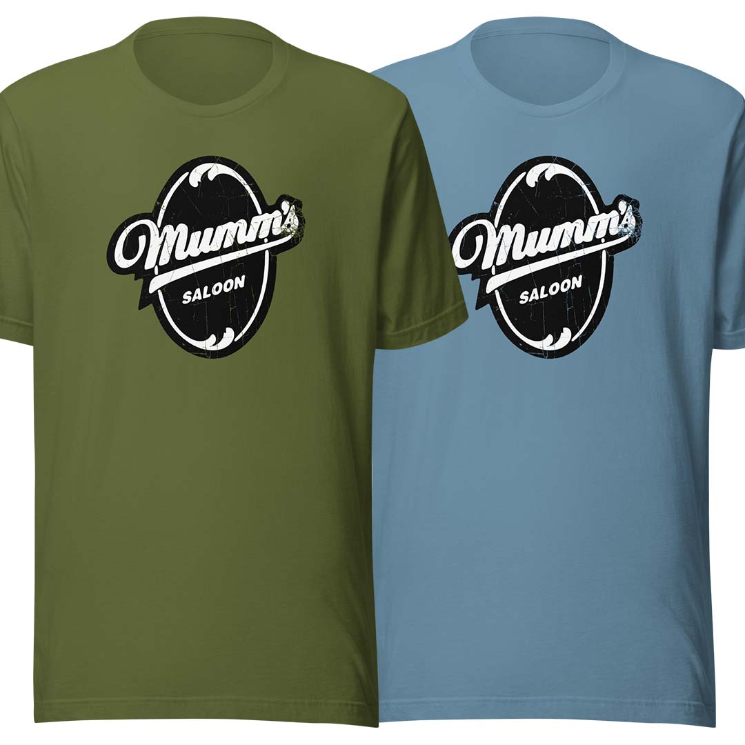 Mumm’s Saloon Iowa City Unisex Retro T-shirt
