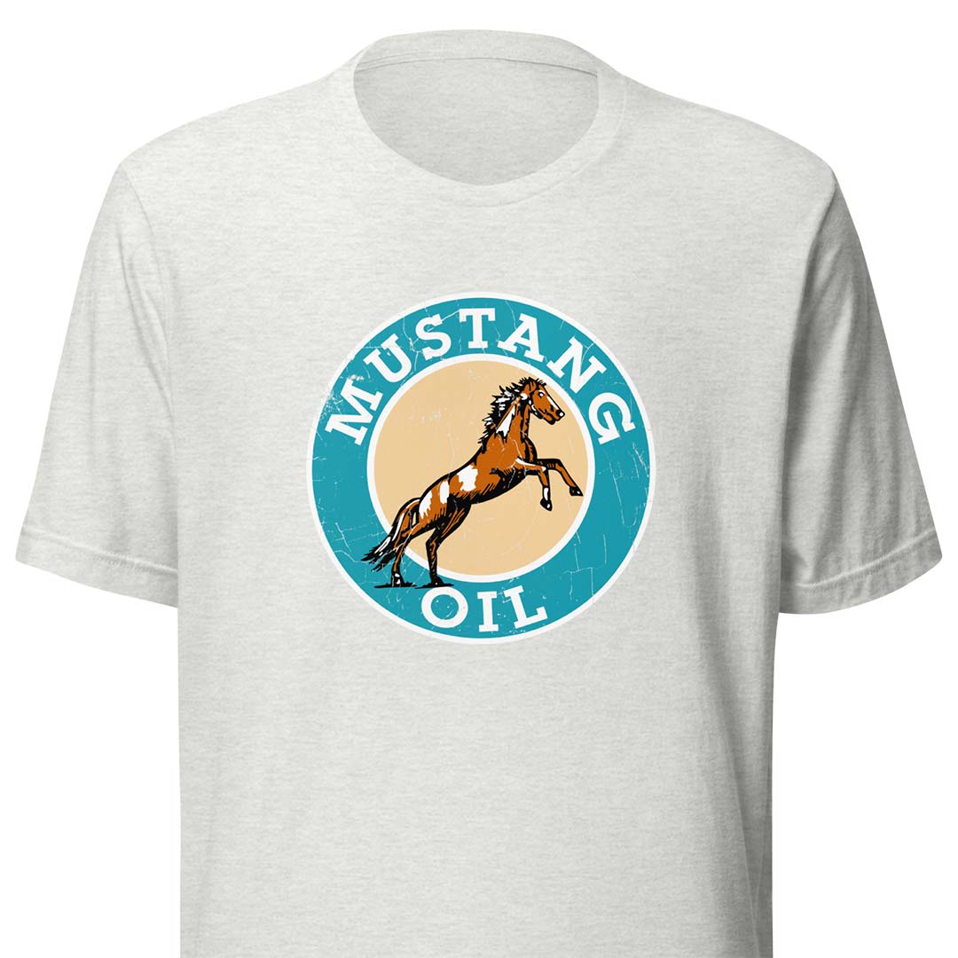 Mustang Oil Unisex Retro T-shirt