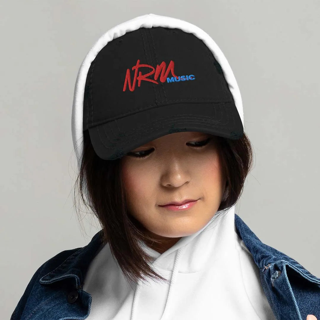 National Record Mart NRM Retro Distressed Hat