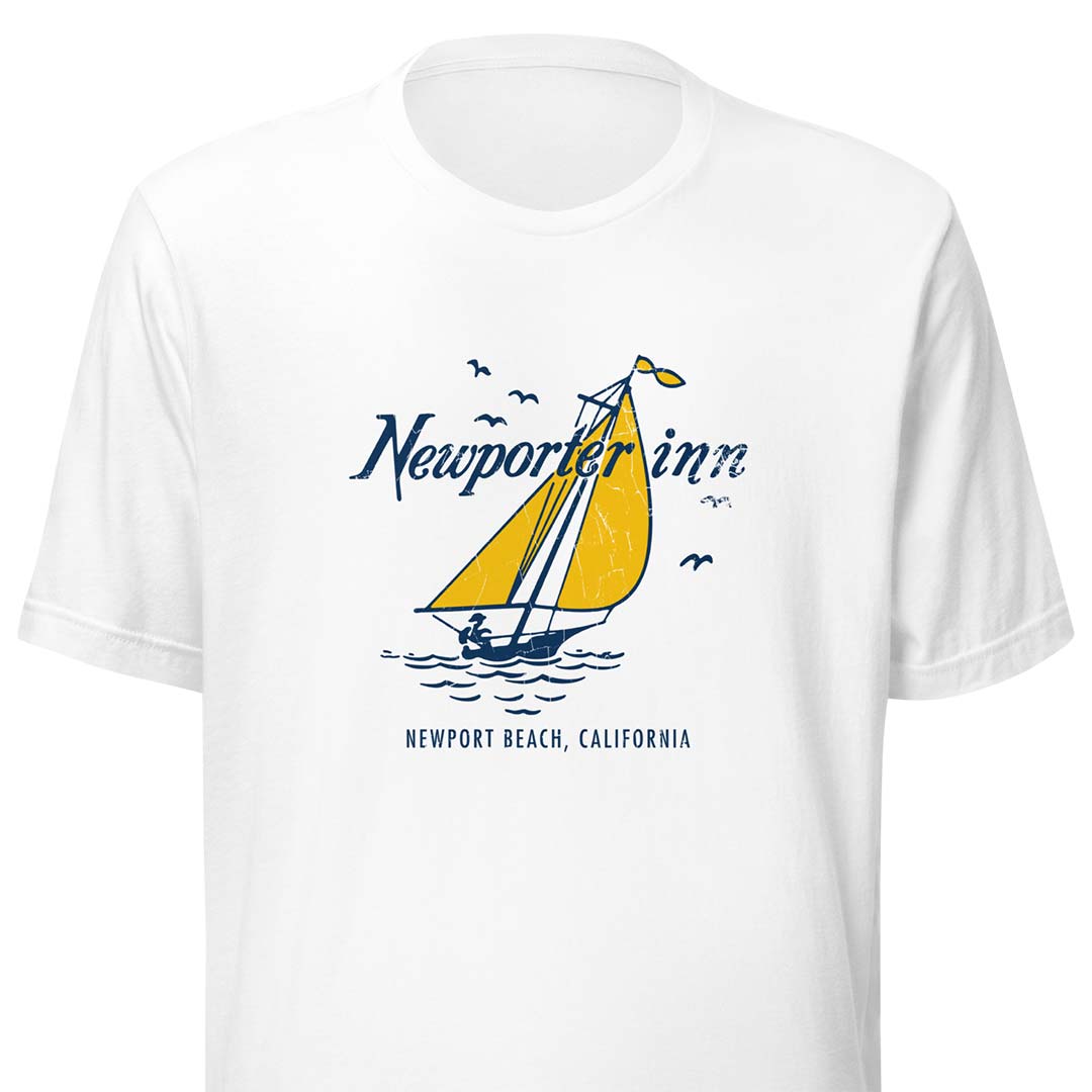 Newporter Inn Newport Beach Unisex Retro T-shirt