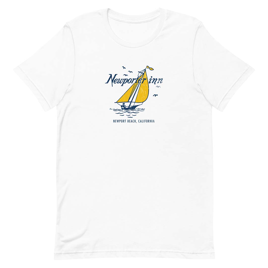Newporter Inn Newport Beach Unisex Retro T-shirt