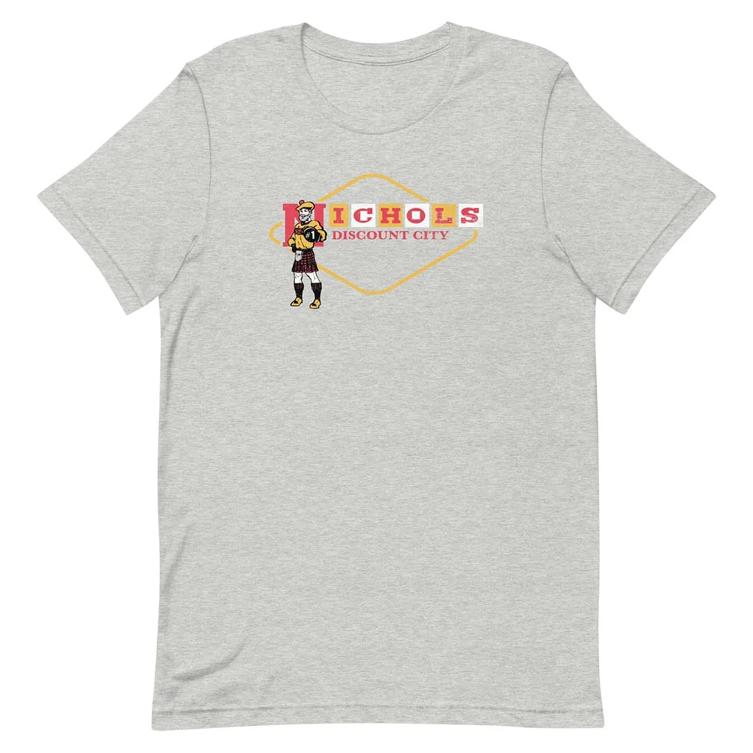 Nichols Discount City Unisex Retro T-shirt