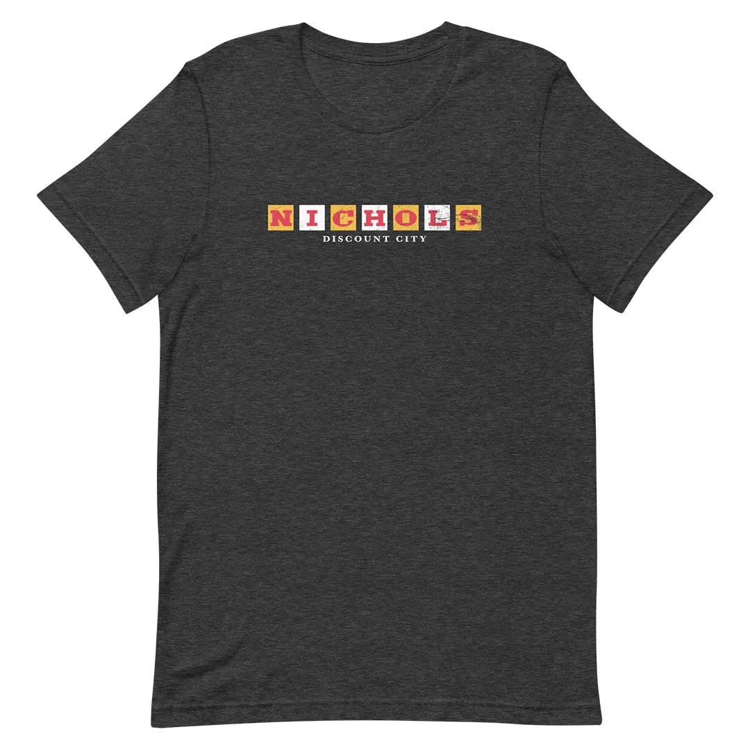 Nichols Discount City Unisex Retro T-shirt