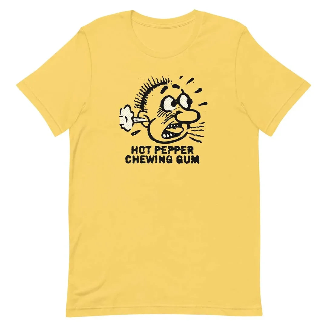 Hot Pepper Chewing Gum Noveltees Unisex Retro T-shirt