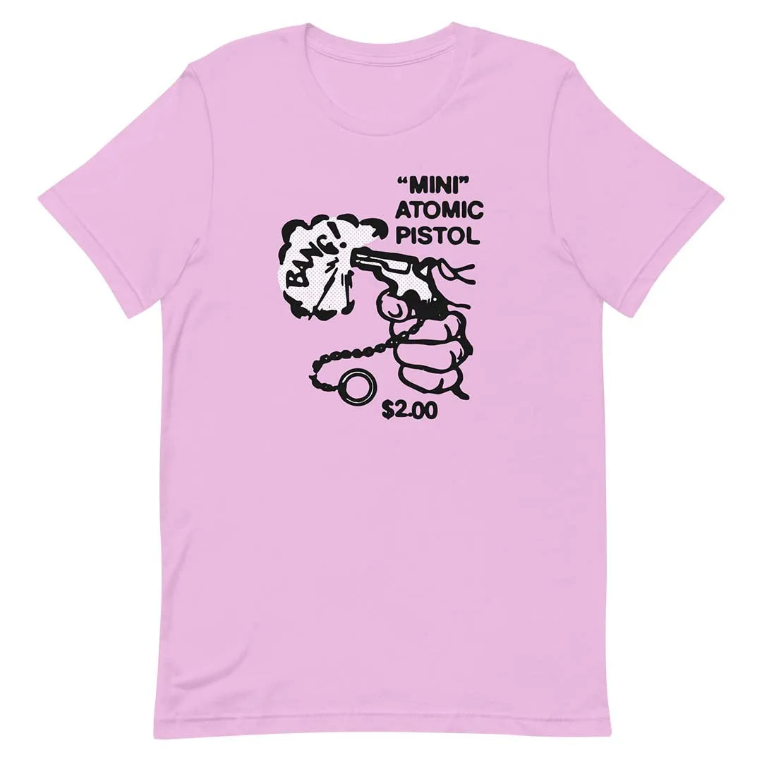 Mini Atomic Pistol Noveltees Unisex Retro T-shirt