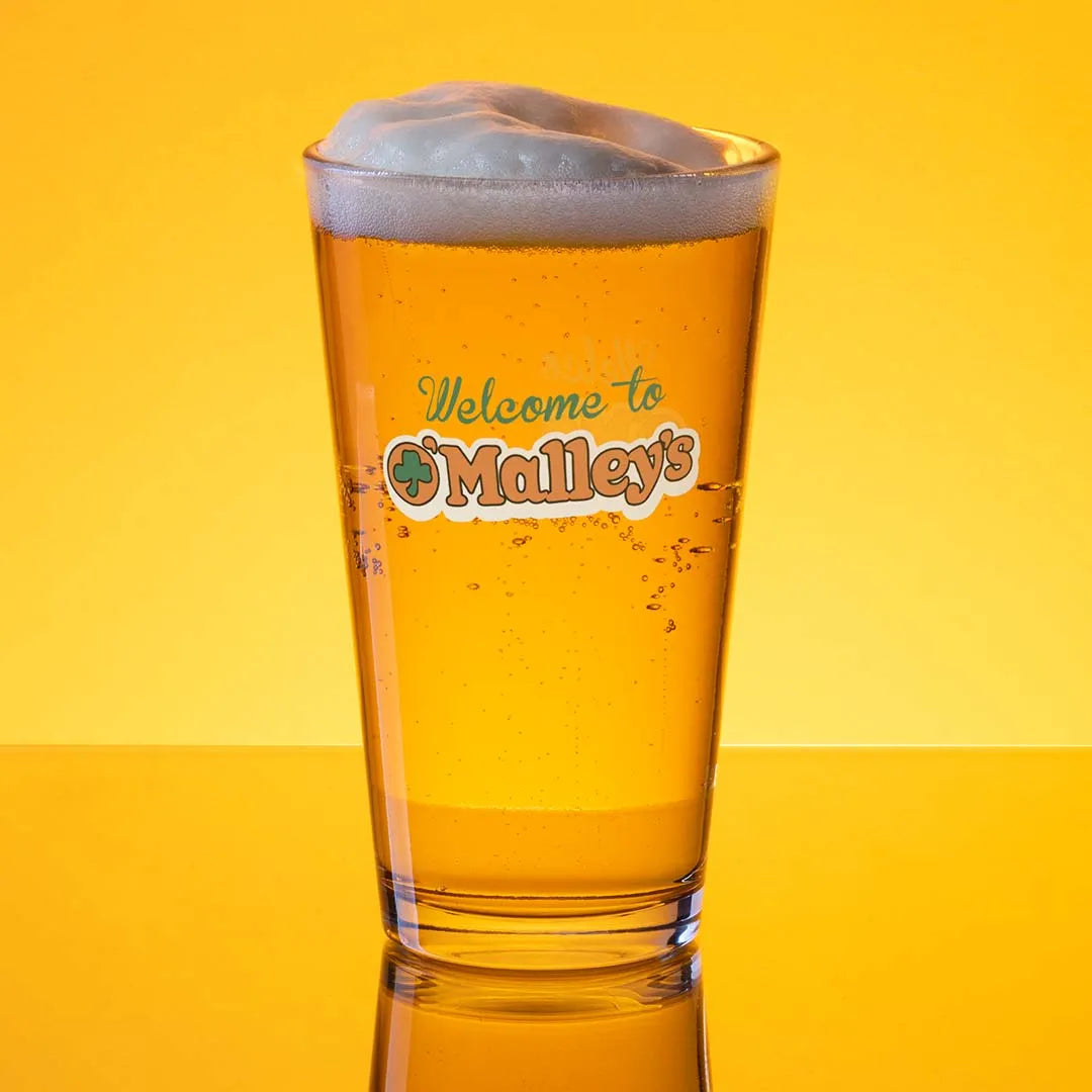O’Malleys Champaign Shaker Pint Glass