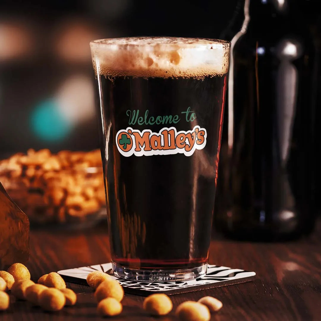 O’Malleys Champaign Shaker Pint Glass