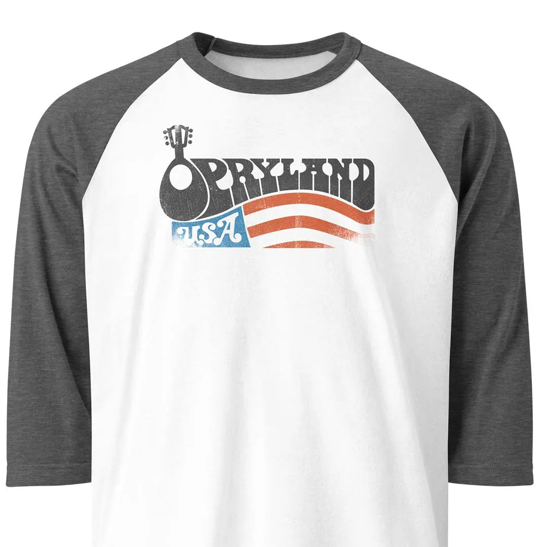 Opryland USA Nashville unisex 3/4 sleeve raglan baseball tee