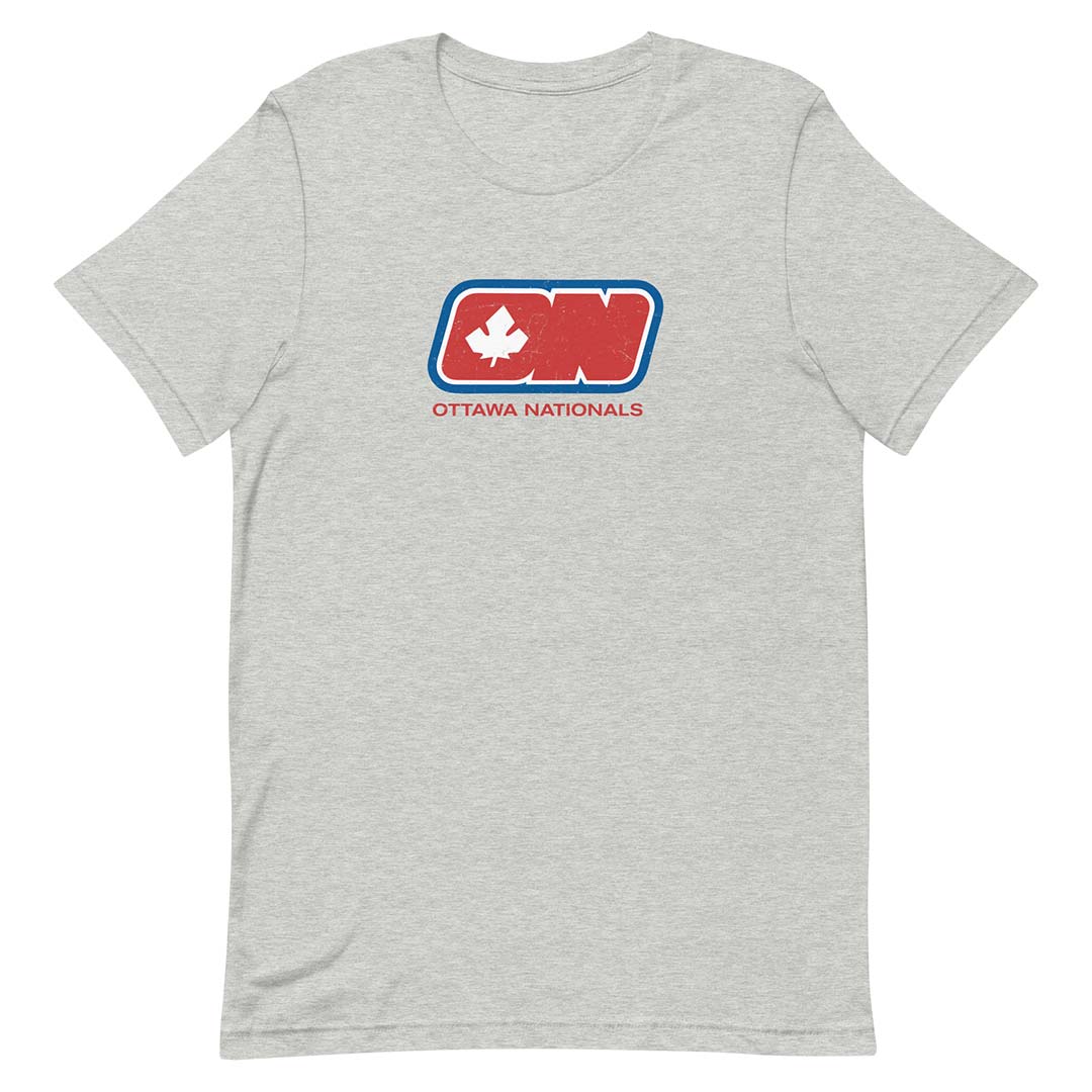 Ottawa Nationals Hockey Unisex Retro T-shirt
