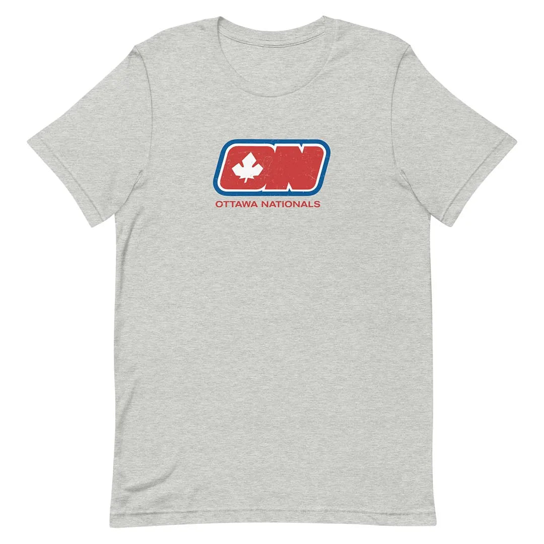 Ottawa Nationals Hockey Unisex Retro T-shirt