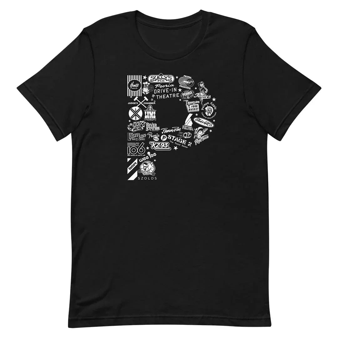 P is for Peoria Unisex T-shirt