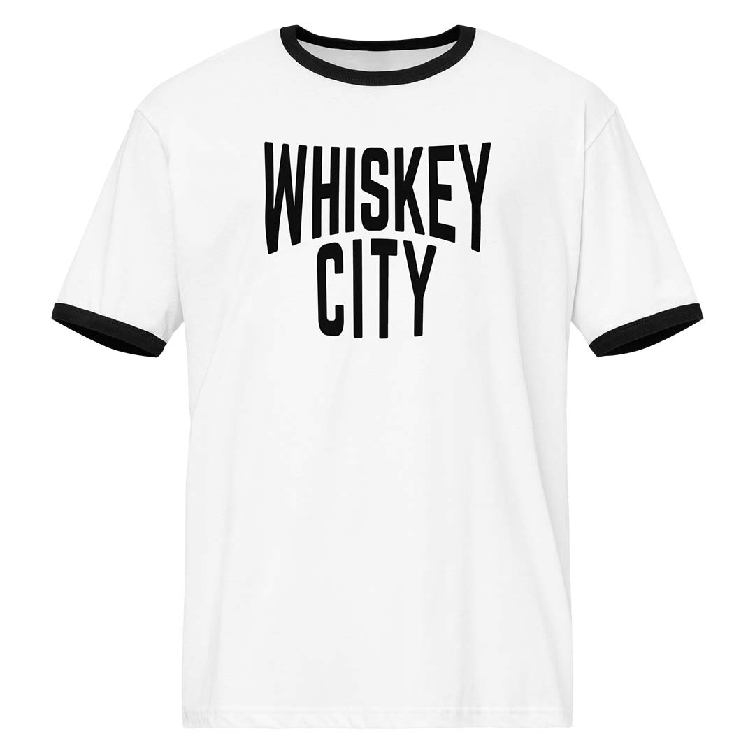 Peoria Whiskey City Ringer Unisex Retro T-shirt
