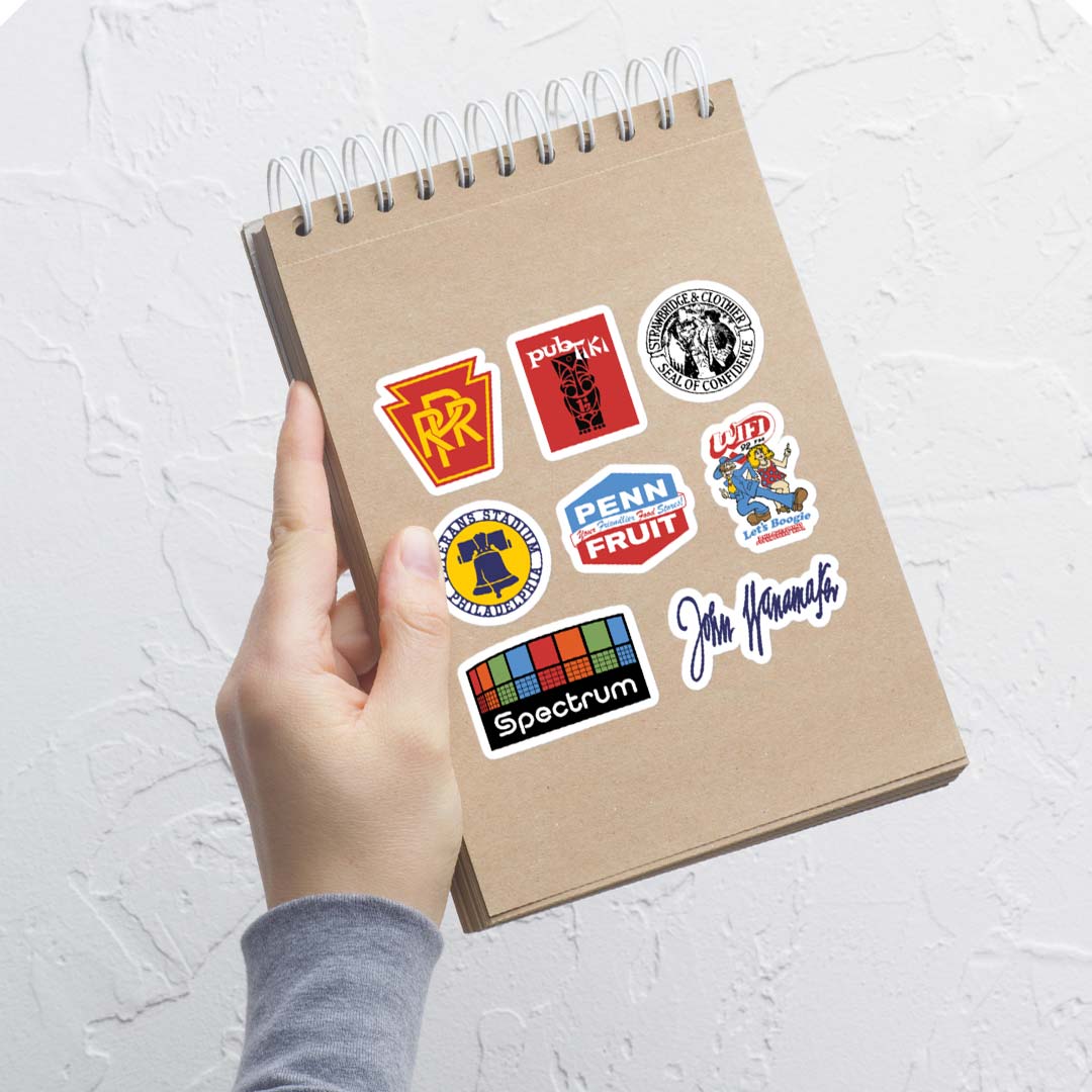 Philadelphia Bygone Icons Sticker Sheet